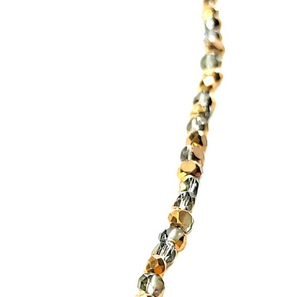 BEAD TREASURE 5 Strand Loose Copper Purple AB Semi Flat Rondelle Bead - Picture 3 of 5